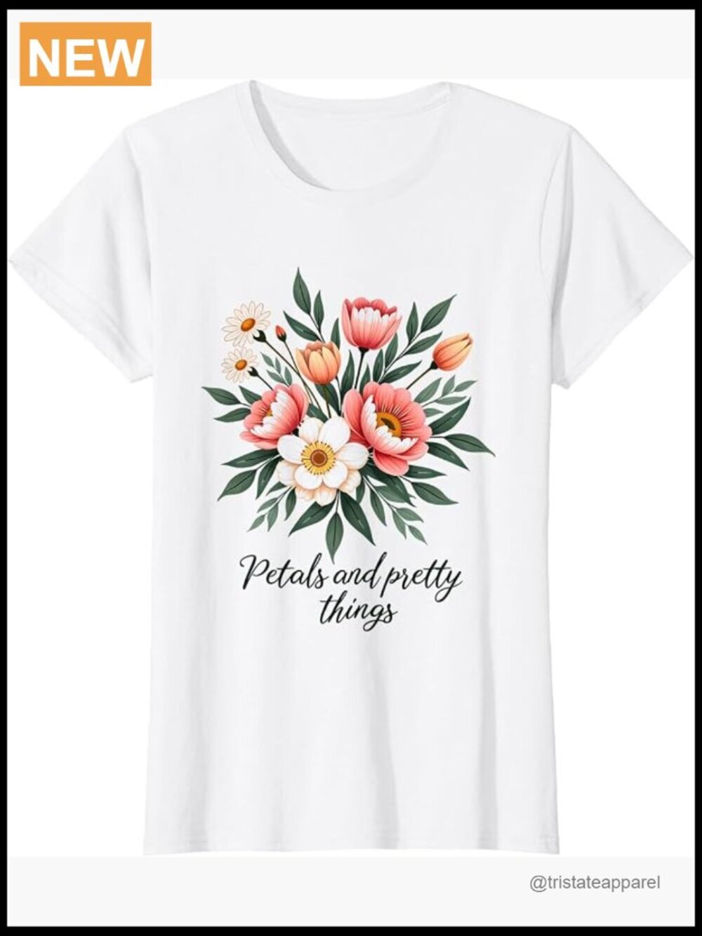 Whimsical Floral T-Shift Tee